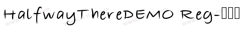 HalfwayThereDEMO Reg字体转换